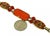 Carnelian & Enamel 14k Yellow Gold Buddha Bracelet For Sale - Image 4 of 4