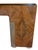 1930s Exceptional French Burl Walnut + Nickel Bronze Executive Office Desk / Writing Table/ Bureau Plat For Sale - Image 9 of 18