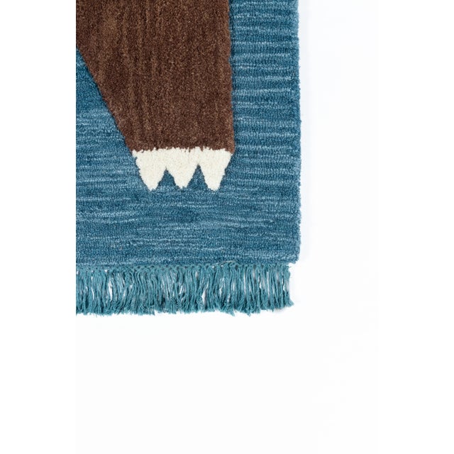 Contemporary Novogratz by Momeni Atticus Teddy in Navy Rug - 5'X7' For Sale - Image 3 of 7