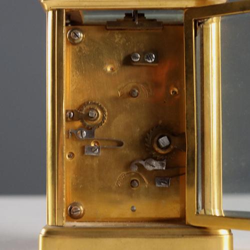 Gilded Bronze Desk Clock For Sale - Image 11 of 13