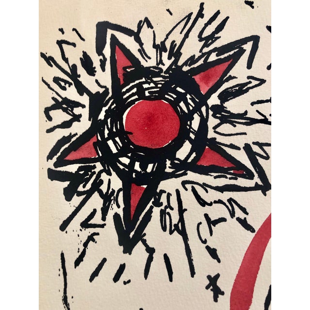 1980s Katherine Porter, Abstract Expressionist Watercolor Painting Woodblock Political Poster Mel King, 1983 For Sale - Image 5 of 7