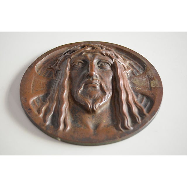 Christian Plaque - Bronze Relief, 1880s For Sale - Image 3 of 6