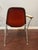 Herman Miller 1971 Herman Miller Eames Fiberglass Shell Tablet Arm Chair, Upholstered For Sale - Image 4 of 5