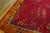 Exciting Red Background Color With Asymmetric Floral Design Antique Chinese Art Deco Rug For Sale - Image 4 of 9