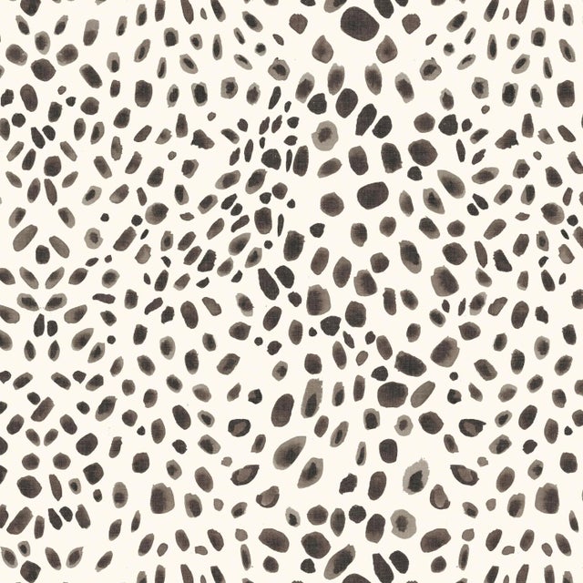 Spritely Home Margaux Bed in Cream Grey Washed Cheetah, King For Sale - Image 4 of 6