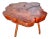1960 Live Edge Cypress Side Table For Sale