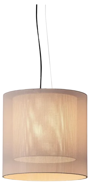 White Moaré MS Pendant Lamp by Antoni Arola