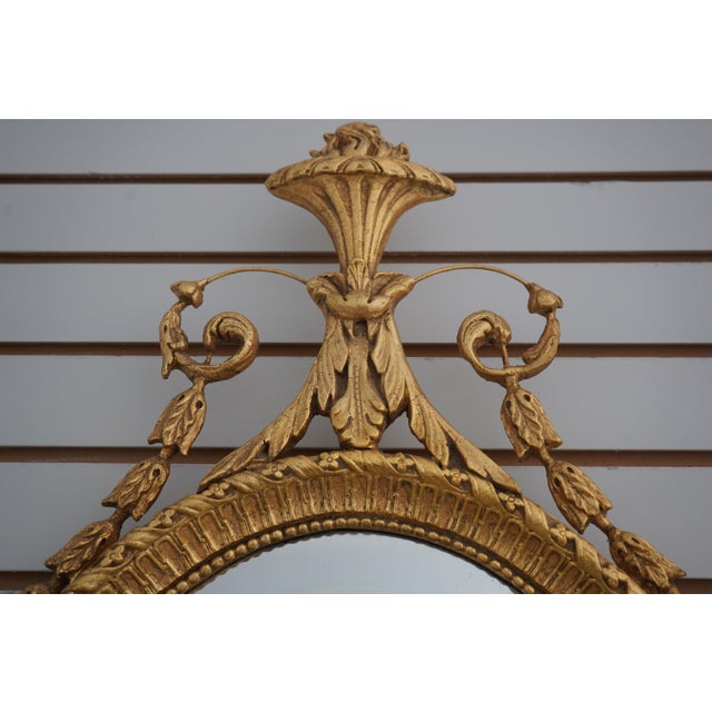 1990s Friedman Brothers Gold Framed Candelabra Mirror For Sale - Image 5 of 10