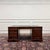 English Partner Desk with Green Leather For Sale - Image 3 of 18