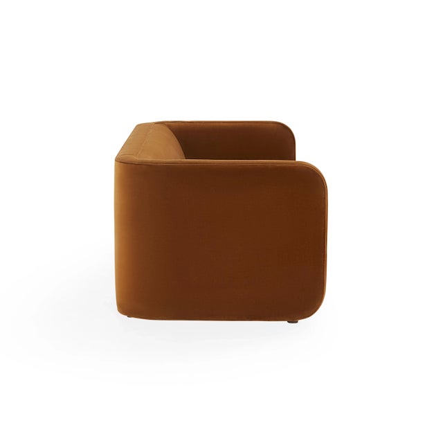 Modern Sunset Sofa, Cognac For Sale - Image 3 of 5