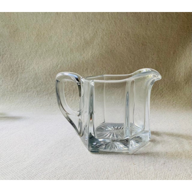Art Deco 1930s Heisey Glass Art Deco Sugar & Creamer Set For Sale - Image 3 of 5