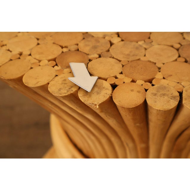 Hollywood Regency Vintage Pair of Wheat Sheaf End Tables For Sale - Image 3 of 18