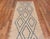 Modern Nazmiyal Collection Ivory Cream and Light Blue Modern Geometric Runner Rug For Sale - Image 3 of 7