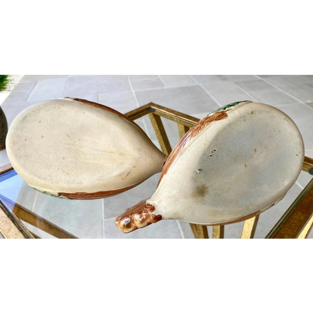 Circa 1970 Hanging Earthenware Dove Planters, a Pair For Sale - Image 10 of 13