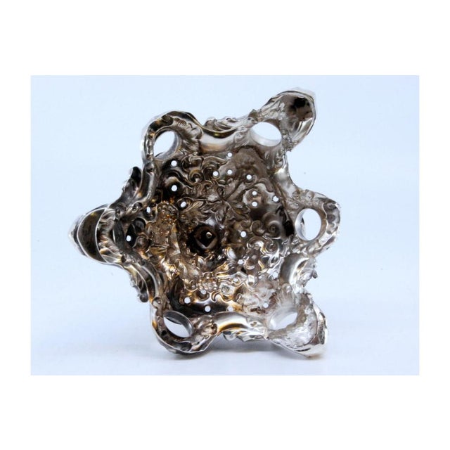 Silver Toothpick and Cigars Holder with Reliefs and Applications For Sale - Image 5 of 10