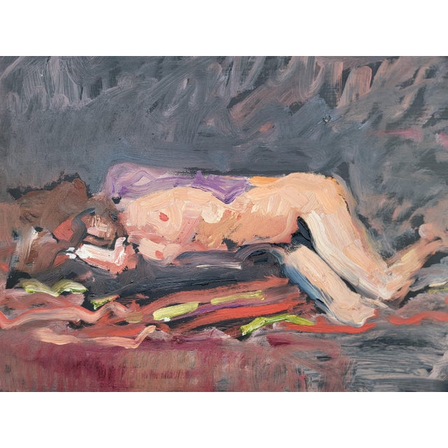 1950s Nude Abstract Expressionist Painting by Lundy Siegriest For Sale - Image 5 of 12