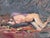 1950s Nude Abstract Expressionist Painting by Lundy Siegriest For Sale - Image 5 of 12