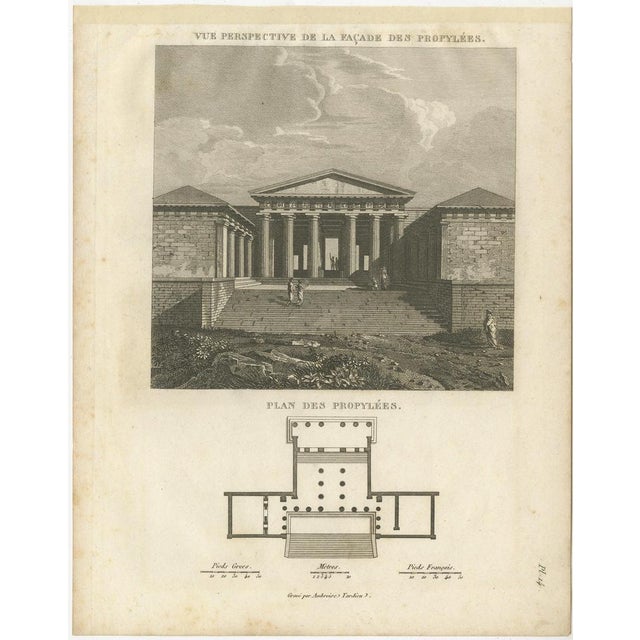 Tardieu, Set of Two Ancient Greek Architecture Prints, Athens, 1825, Engraving For Sale - Image 3 of 10