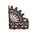 This pair of antique wrought iron architectural spandrels dates to approximately 1880, embodying the distinctive design...