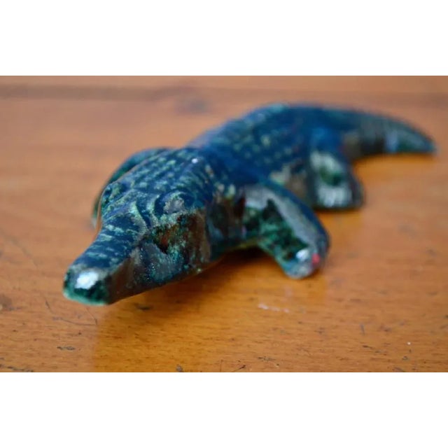 Zoomorphic Ceramic Crocodile from Potiers Daccolay For Sale - Image 4 of 9