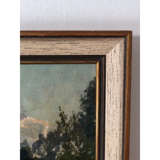 Antique Original Landscape Oil Painting: Framed Countryside Cottage Art For Sale - Image 9 of 15