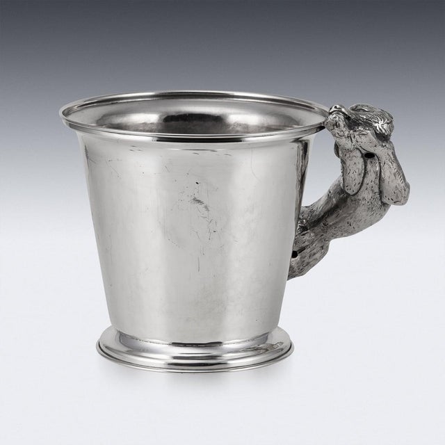 20th Century Italian Silver Plated Fox Wine Cooler by Franco Lapini, 1960s For Sale - Image 11 of 16