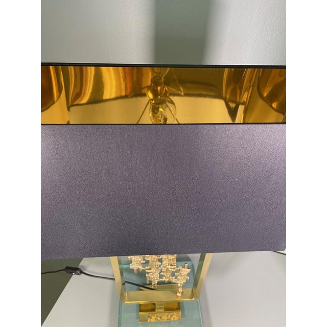 Pair of monumental lamps in brass and Carrara marble, Italy, 1970s-1980s. European Plug (up to 250V).The wiring of this...