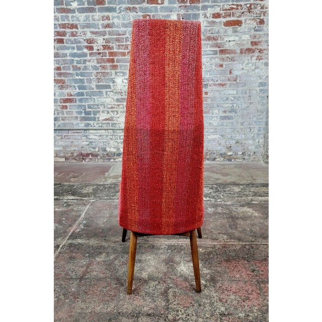 Adrian Pearsell 1960s Midcentury High Back Chairs W/Original Fabric-Set of 4 For Sale - Image 11 of 12