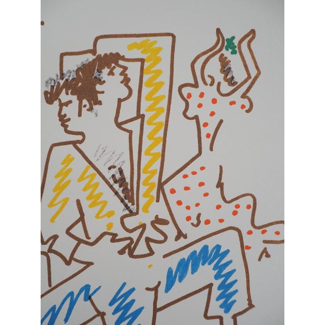 Jean Cocteau, Flamenco Dancers, Lithograph For Sale - Image 4 of 8