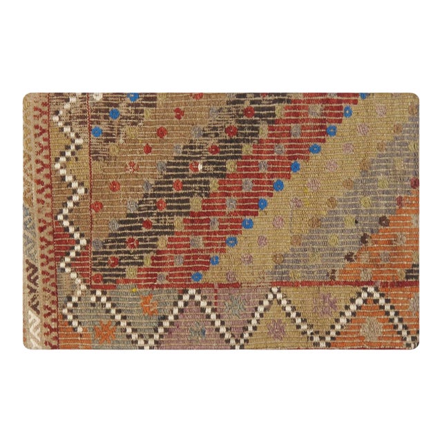 Vintage Turkish Kilim Accent Pillow Cover For Sale