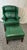 Animal Skin Whitmore Sherrill Furniture Green Leather Chair & Ottoman, 2 Pieces For Sale - Image 7 of 7