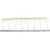 Early 21st Century 14K Yellow Gold 9 7/8 Cttw Princess and Baguette Diamond Bow and Box Link Tennis Bracelet (G-H Color, VS1-VS2 Clarity) - 7" Inches For Sale - Image 5 of 5