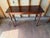 Farmhouse Vintage English French Country Style Narrow Top Console Table For Sale - Image 3 of 17