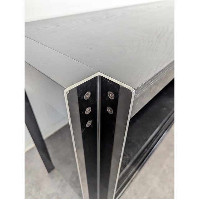 Sideboard in Aluminum and Wood by Georges Frydman for E.F.A. For Sale - Image 5 of 8