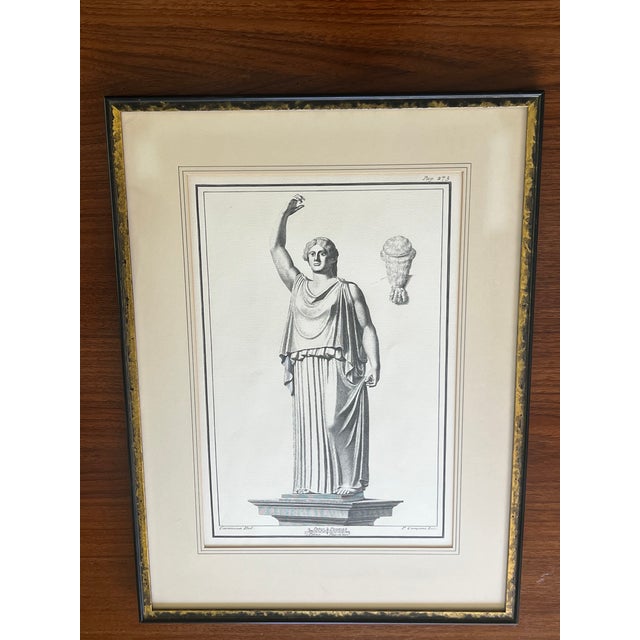 Pair of Original Etchings of Ancient Roman Statues,18th Century Attributed to Pietro and Ferdinando Campana For Sale - Image 13 of 18