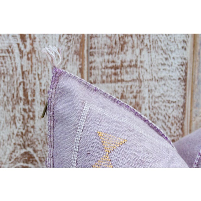 Rimi Moroccan Silk Rug Pillow For Sale - Image 4 of 10