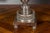 1940s English Two-Light Silverplate Bobbin Lamps with Pierced Galleries - Pair For Sale - Image 9 of 9