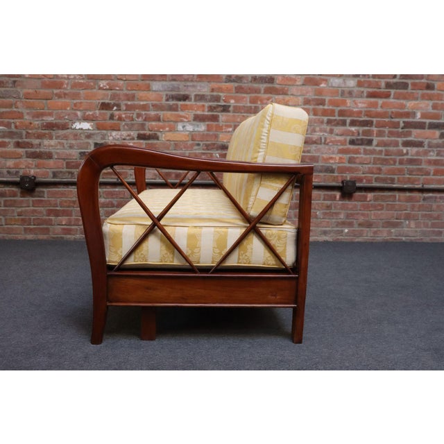 Vintage Italian Modern Walnut Divan Sofa Bed Attributed to Paolo Buffa For Sale - Image 10 of 18