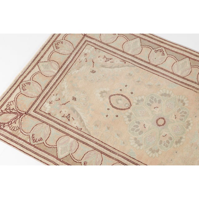 Mid 20th Century Anatolian Tan Colour Wool Carpet For Sale - Image 11 of 11