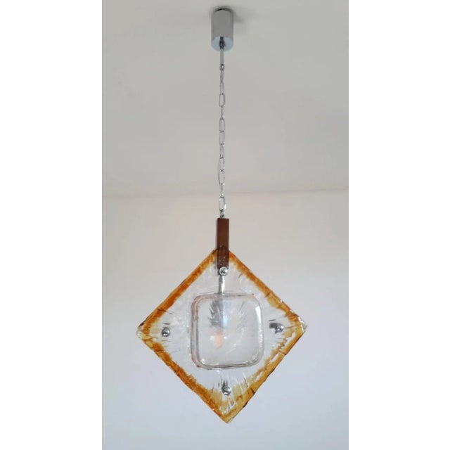 Mid 20th Century Diamond Pendant by Mazzega For Sale - Image 6 of 10