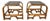 Mid-Century Modern Italian Bamboo and Rattan Side Tables with Smoked Glass, 1950s, Set of 2 For Sale