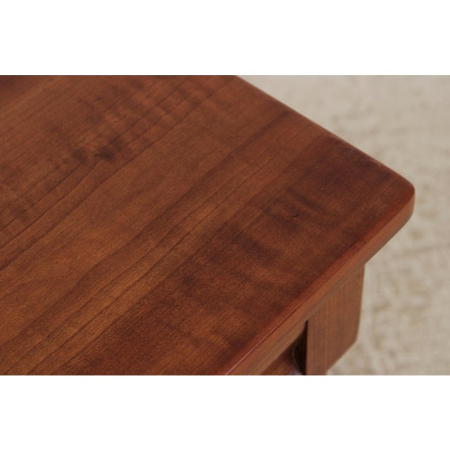 Brown Stickley Cherry 2 Drawer Nightstand End Table For Sale - Image 8 of 14