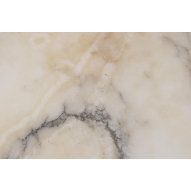 Antique Italian Neoclassical Marble Column Pedestal Table For Sale - Image 9 of 13