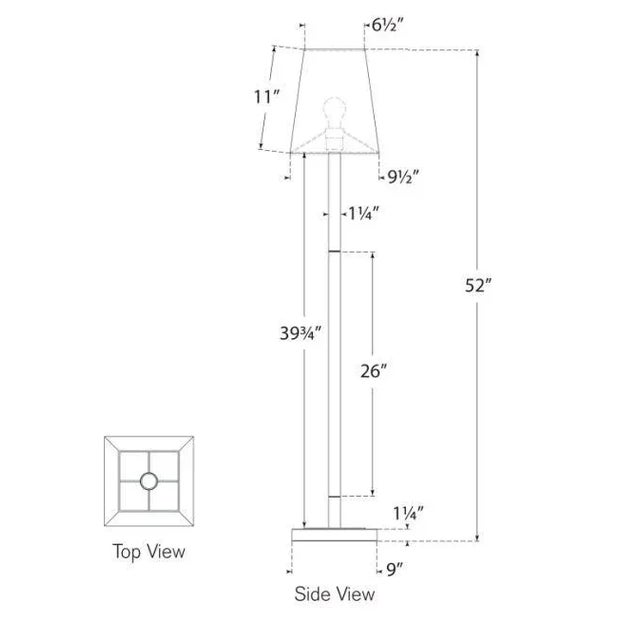 Visual Comfort Chapman & Myers for Visual Comfort Signature Reagan Medium Reading Floor Lamp in Polished Nickel & Crystal with Linen Shade For Sale - Image 4 of 4