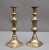 Gold 19th Century Brass Candlesticks, 1860, Set of 2 For Sale - Image 8 of 9