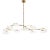Champalimaud for Visual Comfort Signature Brindille Extra Large Two Tier Chandelier in Soft Brass with White Glass For Sale