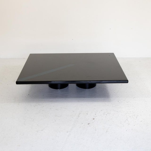 Large Black Lacquered Coffee Table from Saporiti Italia, 1970s For Sale - Image 10 of 10
