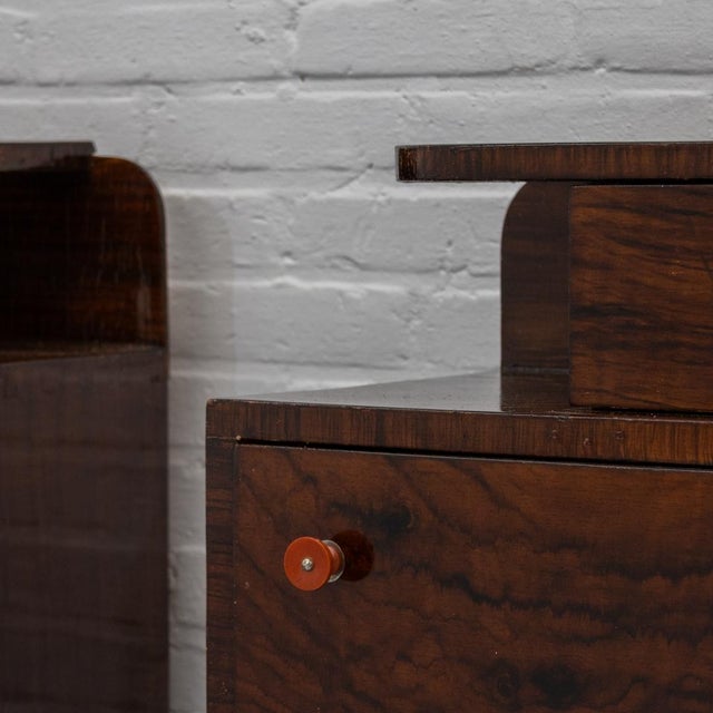 Art Deco Bedside Tables, 1920s, Set of 2 For Sale - Image 14 of 18