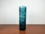Glass Mid-Century Modern Space Age Blue Bubble Glass Vase by Wilhelm Braun-Feldweg for Hirschberg, Germany, 1960s For Sale - Image 7 of 16