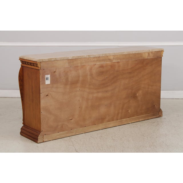 Century Marble Top Cherry Credenza Sideboard For Sale - Image 16 of 18